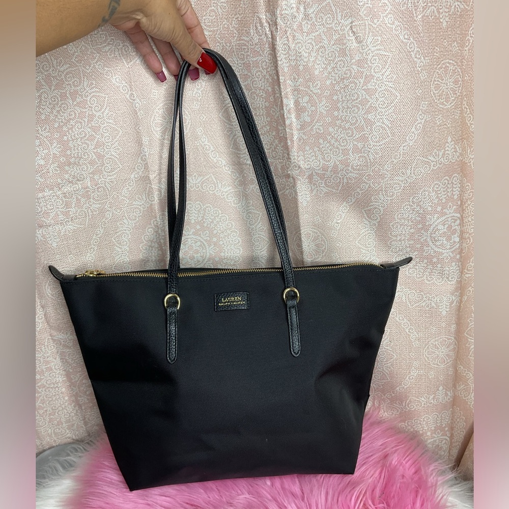 Lauren Ralph Lauren Chadwick Shopper in Black - Picture 1 of 6